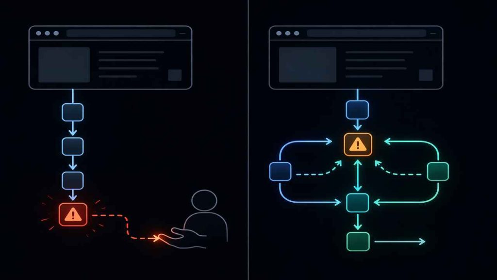 external vs internal failure handling model