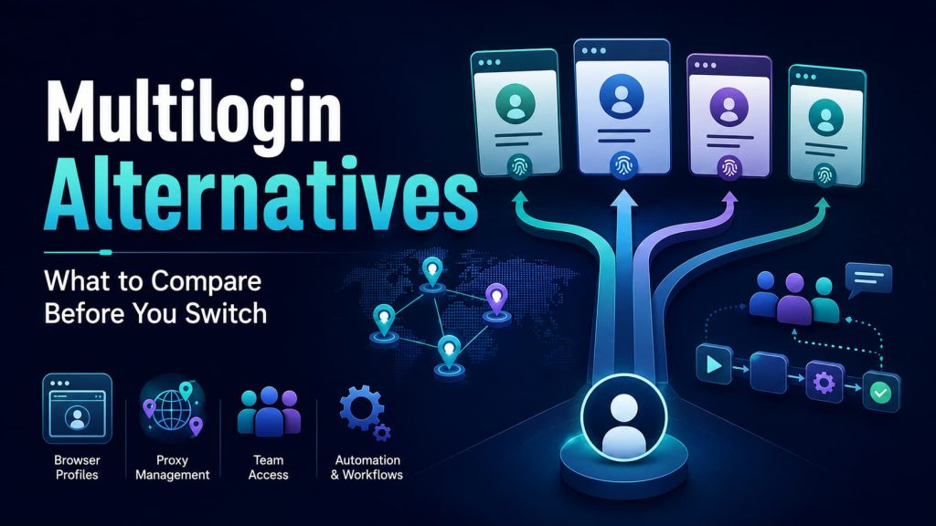 Multilogin alternatives compared by profiles, proxies, team access, and automation
