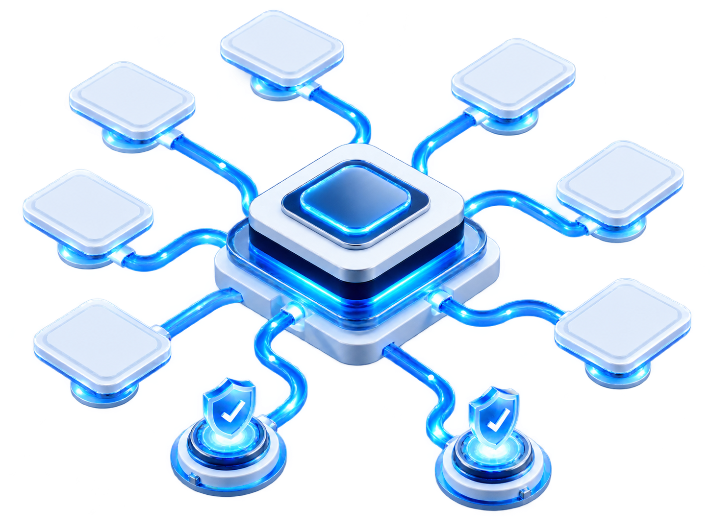 Abstract routing atlas connecting a product core to external provider records