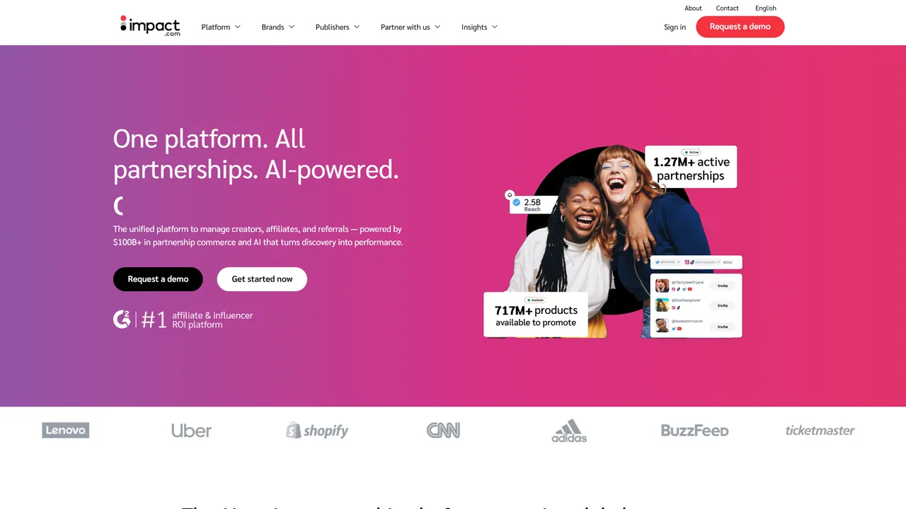 impact.com 官网界面截图