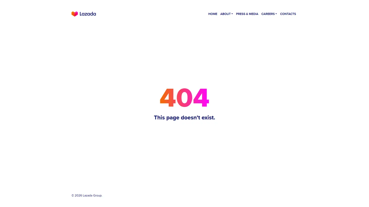 Lazada Seller Center official website screenshot