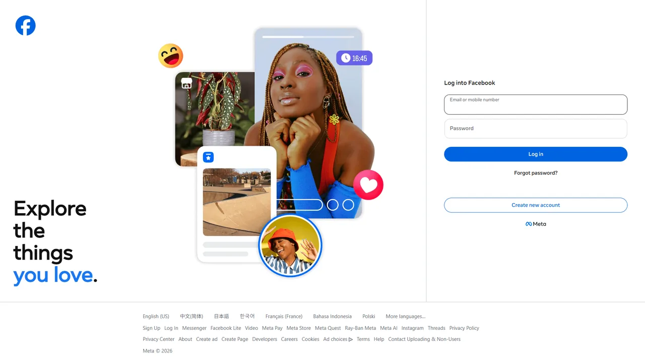 Meta Ads Manager official website screenshot