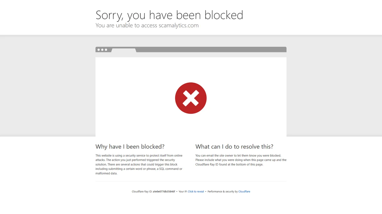 Scamalytics 官网界面截图
