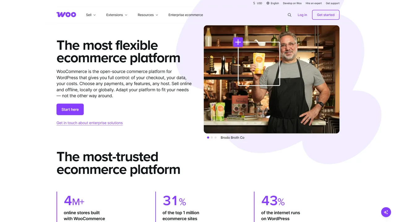 WooCommerce official website screenshot